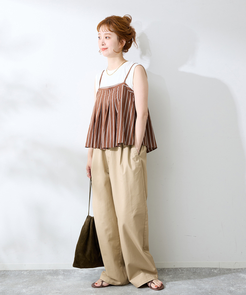 B.C STOCK（ベーセーストック）の「ボリュームタック サマーチノ（その他パンツ・メンズ・ベージュ/ブラック・LARGE/MEDIUM）」の20枚目の写真