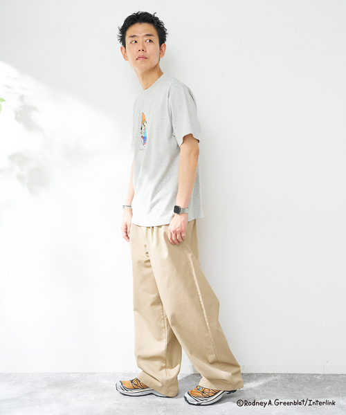 B.C STOCK（ベーセーストック）の「ボリュームタック サマーチノ（その他パンツ・メンズ・ベージュ/ブラック・LARGE/MEDIUM）」の8枚目の写真