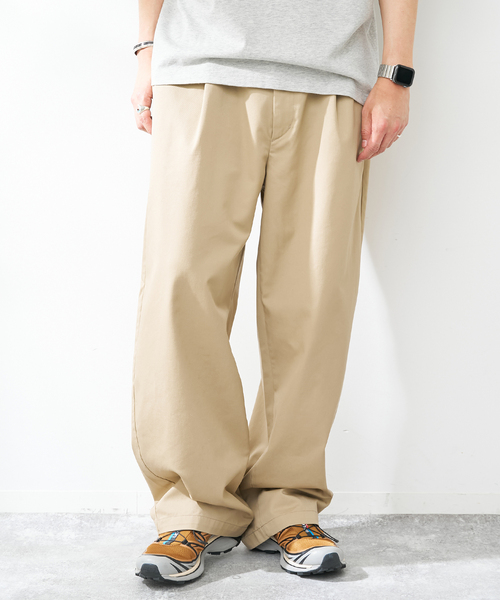 B.C STOCK（ベーセーストック）の「ボリュームタック サマーチノ（その他パンツ・メンズ・ベージュ/ブラック・LARGE/MEDIUM）」の10枚目の写真