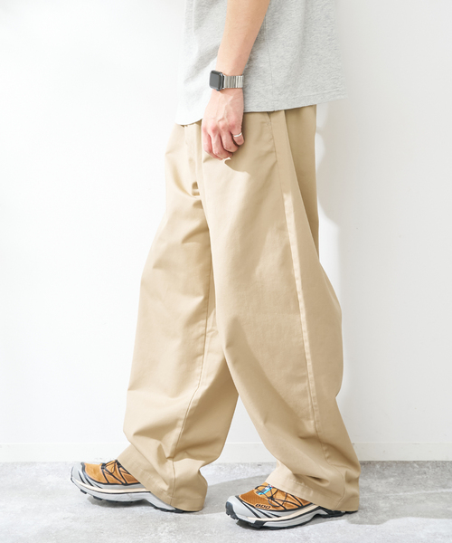 B.C STOCK（ベーセーストック）の「ボリュームタック サマーチノ（その他パンツ・メンズ・ベージュ/ブラック・LARGE/MEDIUM）」の11枚目の写真