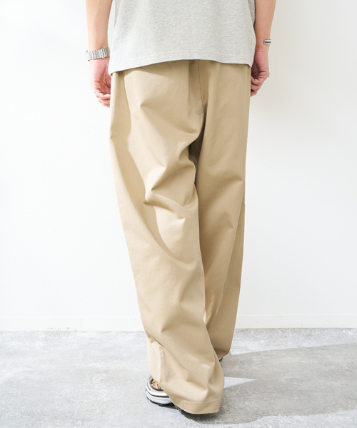 B.C STOCK（ベーセーストック）の「ボリュームタック サマーチノ（その他パンツ・メンズ・ベージュ/ブラック・LARGE/MEDIUM）」の12枚目の写真