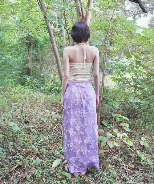 NUUANU（ヌアヌ）の「Chandra Wrap Skirt_Purple（スカート・レディース・その他・3/2/1）」の2枚目の写真