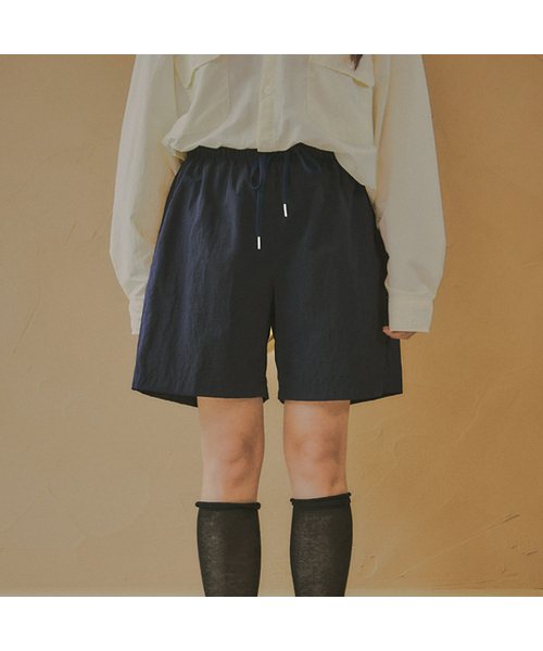 WEDNESDAYOASISFORWOMEN(ウェンズデー オアシス フォー ウーマン)の「W/エブリデイナイロンバンディングショートパンツ 10カラー(その他パンツ・レディース・LIME/Mustard/チャコール/ラベンダー/カーキ/ネイビー/レッド/ブラック/スカイブルー/ミント・MEDIUM/LARGE/X-LARGE)」の8枚目の写真