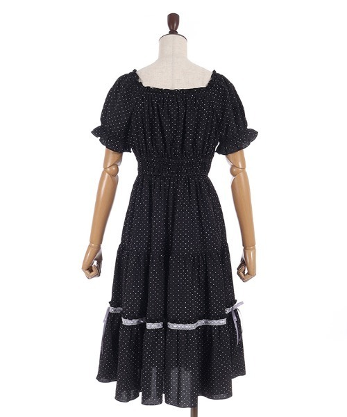 axes femme POETIQUE(アクシーズファムポエティック)の「梯子レースティアードOP(ワンピース・レディース・ホワイト/ブラック/キナリ・MEDIUM)」の14枚目の写真