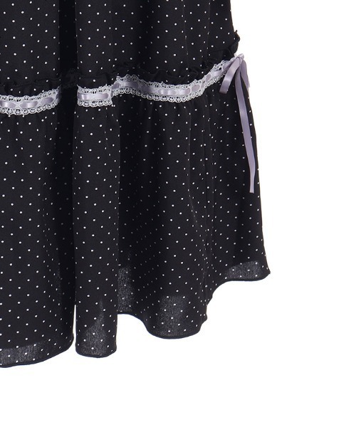 axes femme POETIQUE(アクシーズファムポエティック)の「梯子レースティアードOP(ワンピース・レディース・ホワイト/ブラック/キナリ・MEDIUM)」の16枚目の写真