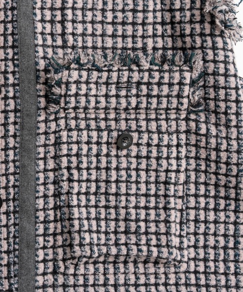MAISON SPECIAL(メゾンスペシャル)の「Belted Tweed Oversized Vest/ベルテッドツイードオーバージレ(その他アウター・レディース・ブラック/マルチ/ピンク・FREE)」の21枚目の写真