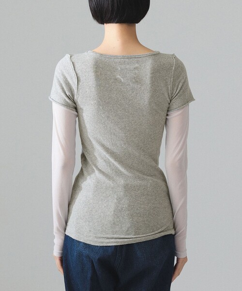 BEAMS BOY(ビームスボーイ)の「maturely / スリーブレイヤー ロングスリーブ(Tシャツ/カットソー・レディース・ブラウン/グレー・1/0)」の13枚目の写真