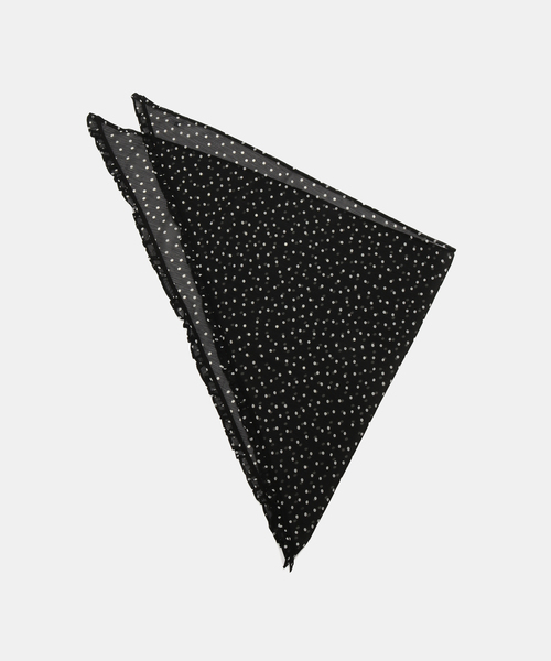 IENA LA BOUCLE(イエナラブークル)の「IENA LA BOUCLE シアードットバブーシュカ(バンダナ/スカーフ・レディース・ホワイト系その他/ブラック系その他・FREE)」の6枚目の写真