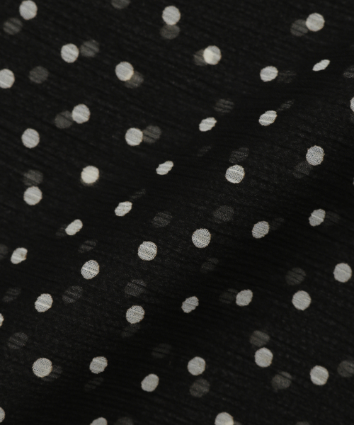 IENA LA BOUCLE(イエナラブークル)の「IENA LA BOUCLE シアードットバブーシュカ(バンダナ/スカーフ・レディース・ホワイト系その他/ブラック系その他・FREE)」の10枚目の写真