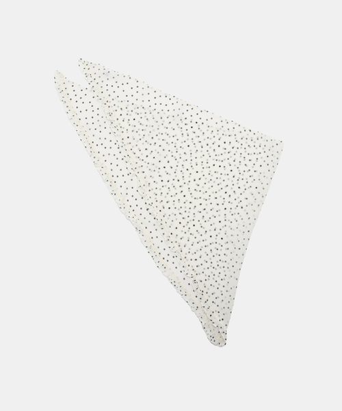 IENA LA BOUCLE(イエナラブークル)の「IENA LA BOUCLE シアードットバブーシュカ(バンダナ/スカーフ・レディース・ホワイト系その他/ブラック系その他・FREE)」の11枚目の写真