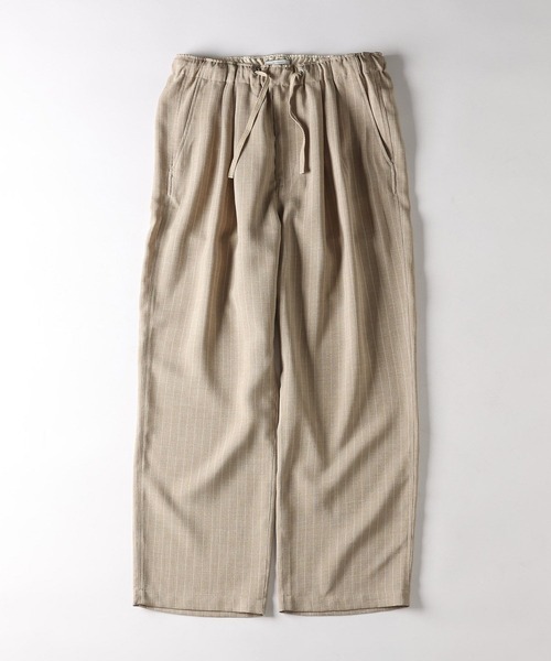 BAYFLOW（ベイフロー）の「リネンライクストライプパンツ（その他パンツ・メンズ・ブラック/ベージュ/グレー・MEDIUM/LARGE）」の3枚目の写真