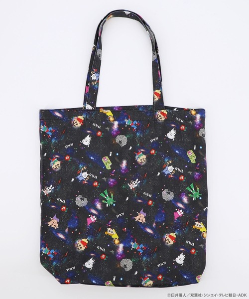 ScoLar（スカラー）の「462023：クレヨンしんちゃん×ScoLar 花宇宙の総柄バッグ（ショルダーバッグ・レディース・ブルー/ブラック・FREE）」の8枚目の写真