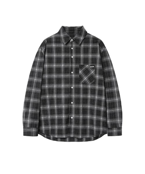 MISEKISEOUL MEN(ミセキソウルメンズ)の「Stitched pocket check shirt BLACK(シャツ/ブラウス・メンズ・その他・2/3)」の2枚目の写真