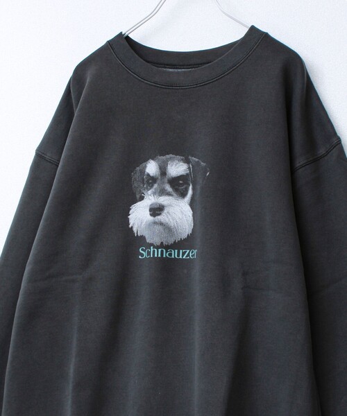 GLOSTER(グロスター)の「【人気シリーズ】【DOG&CAT】犬猫ピグメントスウェット 裏起毛(スウェット・メンズ・ブラック系その他4/ブラック系その他7/ブラック系その他3/ブラック系その他6/ブラック系その他5・M/S/L)」の14枚目の写真
