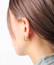 Chick（チック）の「【es】ステンレス　4mmクロームフープピアス（ピアス（両耳用））」