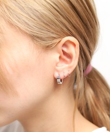 Chick（チック）の「【es】ステンレス　4mmクロームフープピアス（ピアス（両耳用））」