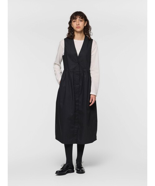 mizuiro ind Vネックウエストギャザージレワンピース（ワンピース