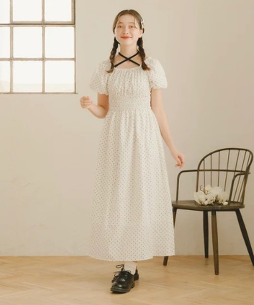 amr.(アムレ)の「バックリボンバルーン(シャツ/ブラウス・レディース・ネイビー/ホワイト・FREE)」の10枚目の写真