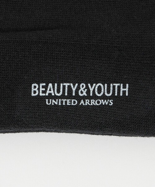 BEAUTY&YOUTH UNITED ARROWS(ビューティーアンドユースユナイテッドアローズ)の「フリーダム スタンダード エンブロイダリー ロゴ クルー ソックス(ソックス/靴下・メンズ・ブラック/オフホワイト/ホワイト・FREE)」の6枚目の写真