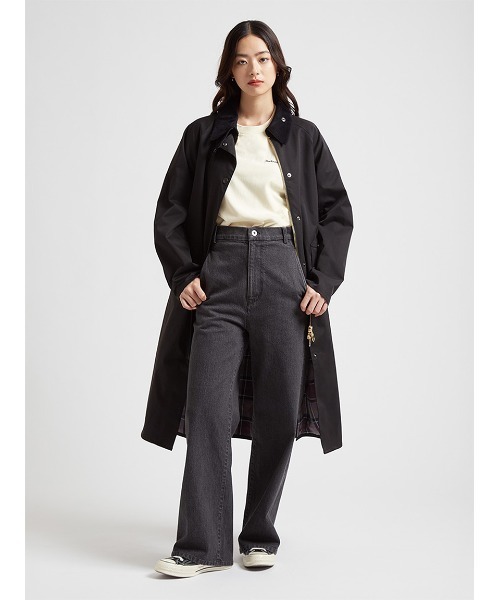 Barbour（バブアー）の「公式ショップ限定｜【CALDBECK / カルドベック】ノンワックス コート Japan Exclusive（レディース）（チェスターコート・レディース・ベージュ/ブラック/オリーブ・MEDIUM/LARGE/SMALL）」の4枚目の写真