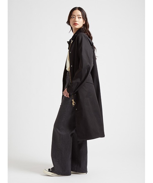 Barbour（バブアー）の「公式ショップ限定｜【CALDBECK / カルドベック】ノンワックス コート Japan Exclusive（レディース）（チェスターコート・レディース・ベージュ/ブラック/オリーブ・MEDIUM/LARGE/SMALL）」の5枚目の写真