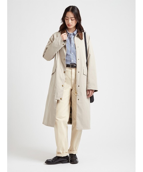 Barbour（バブアー）の「公式ショップ限定｜【CALDBECK / カルドベック】ノンワックス コート Japan Exclusive（レディース）（チェスターコート・レディース・ベージュ/ブラック/オリーブ・MEDIUM/LARGE/SMALL）」の16枚目の写真