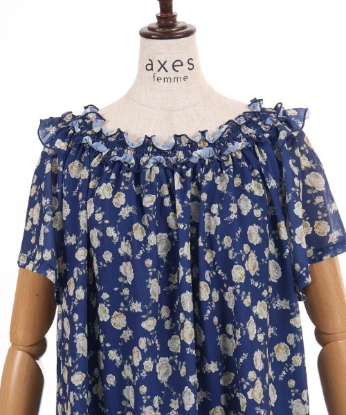 axes femme（アクシーズファム）の「バックリボン２ＷＡＹトップス（Tシャツ/カットソー・レディース・ネイビー/レッド/ホワイト・FREE）」の19枚目の写真