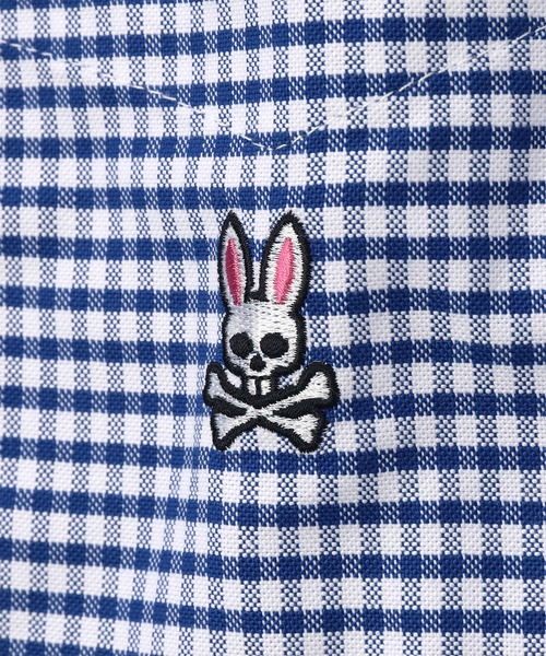 Psycho Bunny(サイコバニー)の「スーピマオックス ギンガムチェック ボタンダウンシャツ(シャツ/ブラウス・メンズ・ブラック/ネイビー/ライトピンク・X-LARGE/LARGE/MEDIUM)」の16枚目の写真