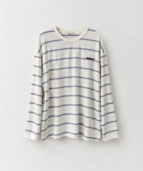 CANAL JEAN(キャナルジーン)の「Lakey Park 胸ロゴボーダーロンT(Tシャツ/カットソー・レディース・ネイビー/グレー/ホワイト・ONE SIZE)」の4枚目の写真