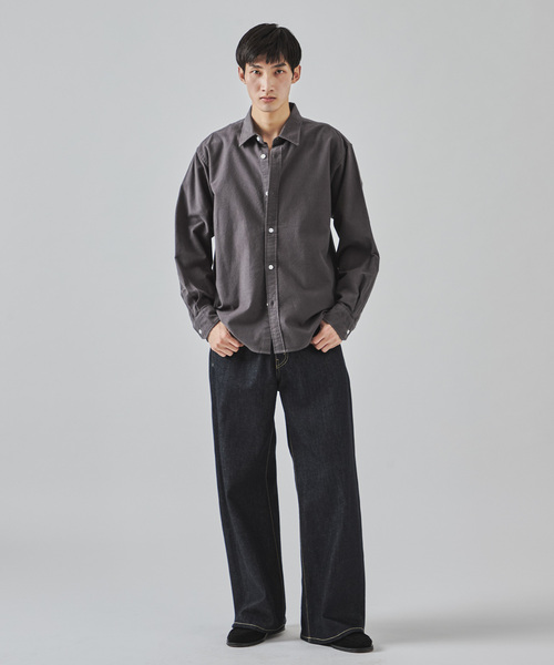 JOURNAL STANDARD(ジャーナルスタンダード)の「パターン ストライプ フランネル レギュラー シャツ(シャツ/ブラウス・メンズ・ホワイト/グレー/ブラック系その他/ブルー系その他・SMALL/MEDIUM/LARGE)」の7枚目の写真
