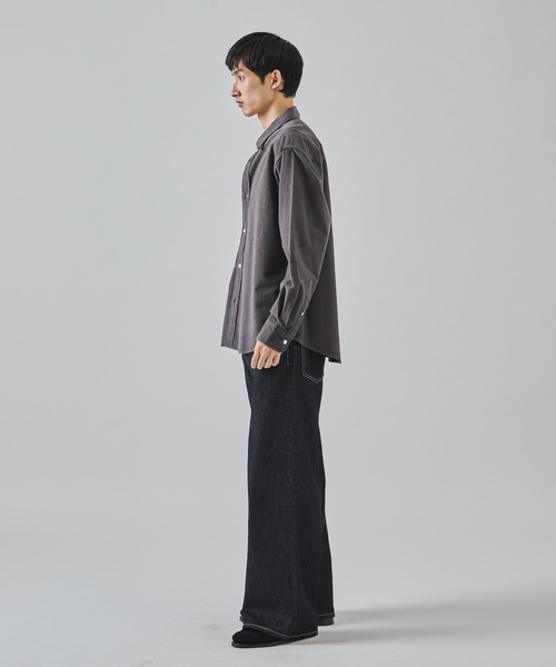 JOURNAL STANDARD(ジャーナルスタンダード)の「パターン ストライプ フランネル レギュラー シャツ(シャツ/ブラウス・メンズ・ホワイト/グレー/ブラック系その他/ブルー系その他・SMALL/MEDIUM/LARGE)」の9枚目の写真