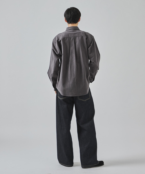 JOURNAL STANDARD(ジャーナルスタンダード)の「パターン ストライプ フランネル レギュラー シャツ(シャツ/ブラウス・メンズ・ホワイト/グレー/ブラック系その他/ブルー系その他・SMALL/MEDIUM/LARGE)」の11枚目の写真