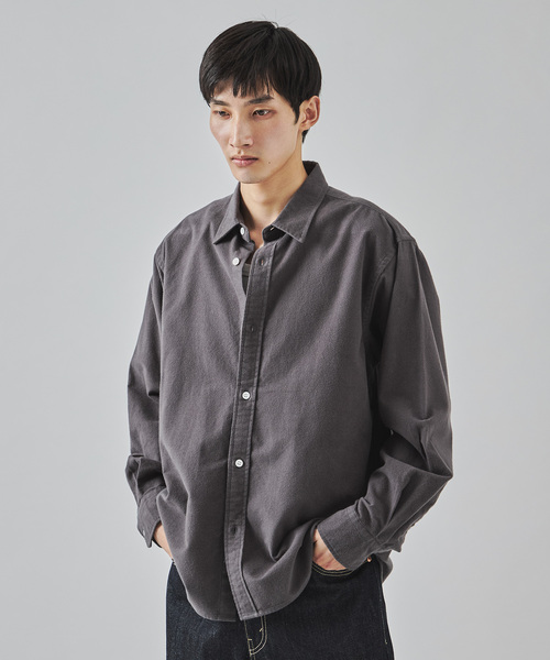 JOURNAL STANDARD(ジャーナルスタンダード)の「パターン ストライプ フランネル レギュラー シャツ(シャツ/ブラウス・メンズ・ホワイト/グレー/ブラック系その他/ブルー系その他・SMALL/MEDIUM/LARGE)」の13枚目の写真