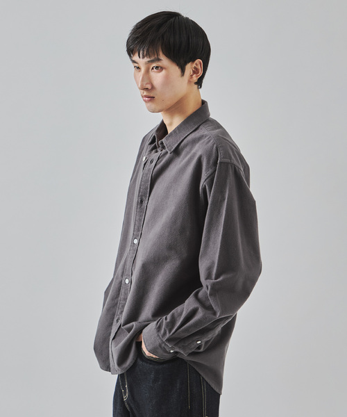 JOURNAL STANDARD(ジャーナルスタンダード)の「パターン ストライプ フランネル レギュラー シャツ(シャツ/ブラウス・メンズ・ホワイト/グレー/ブラック系その他/ブルー系その他・SMALL/MEDIUM/LARGE)」の14枚目の写真