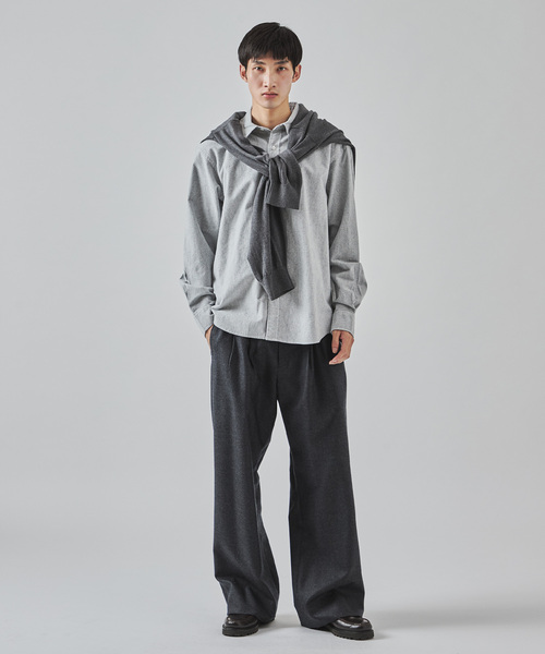 JOURNAL STANDARD(ジャーナルスタンダード)の「パターン ストライプ フランネル レギュラー シャツ(シャツ/ブラウス・メンズ・ホワイト/グレー/ブラック系その他/ブルー系その他・SMALL/MEDIUM/LARGE)」の17枚目の写真