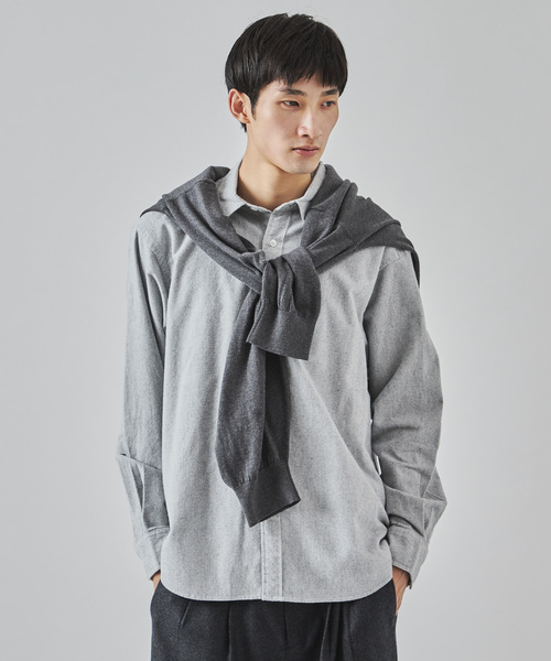 JOURNAL STANDARD(ジャーナルスタンダード)の「パターン ストライプ フランネル レギュラー シャツ(シャツ/ブラウス・メンズ・ホワイト/グレー/ブラック系その他/ブルー系その他・SMALL/MEDIUM/LARGE)」の19枚目の写真