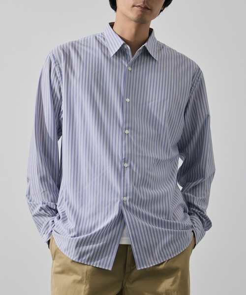 KANEMASA PHIL.(カネマサフィル)の「【KANEMASA PHIL./カネマサフィル】46G Stripe Modest Shirt(シャツ/ブラウス・メンズ・ベージュ/ホワイト/イエロー/サックスブルー・L/M/S)」の14枚目の写真
