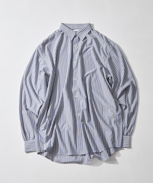 KANEMASA PHIL.(カネマサフィル)の「【KANEMASA PHIL./カネマサフィル】46G Stripe Modest Shirt(シャツ/ブラウス・メンズ・ベージュ/ホワイト/イエロー/サックスブルー・L/M/S)」の18枚目の写真