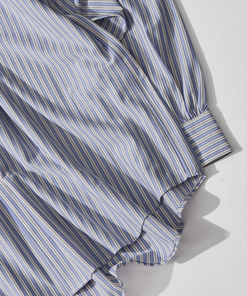 KANEMASA PHIL.(カネマサフィル)の「【KANEMASA PHIL./カネマサフィル】46G Stripe Modest Shirt(シャツ/ブラウス・メンズ・ベージュ/ホワイト/イエロー/サックスブルー・L/M/S)」の20枚目の写真