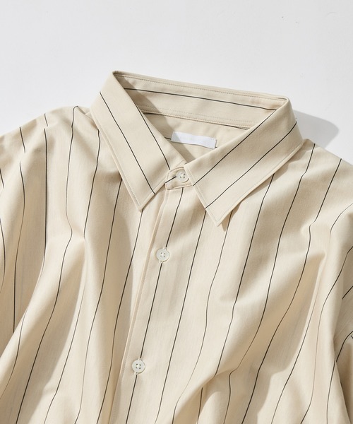 KANEMASA PHIL.(カネマサフィル)の「【KANEMASA PHIL./カネマサフィル】46G Stripe Modest Shirt(シャツ/ブラウス・メンズ・ベージュ/ホワイト/イエロー/サックスブルー・L/M/S)」の11枚目の写真