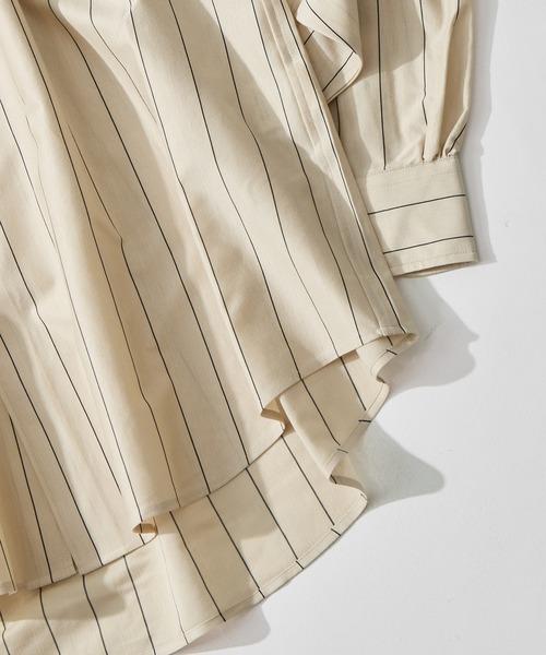 KANEMASA PHIL.(カネマサフィル)の「【KANEMASA PHIL./カネマサフィル】46G Stripe Modest Shirt(シャツ/ブラウス・メンズ・ベージュ/ホワイト/イエロー/サックスブルー・L/M/S)」の12枚目の写真