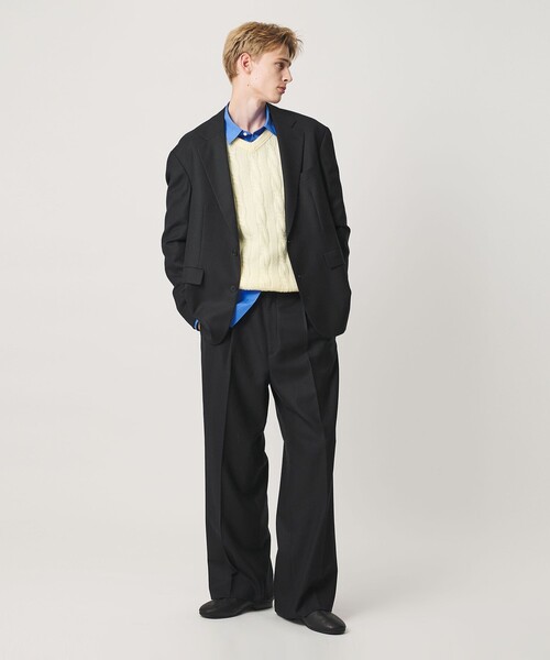 BEAUTY&YOUTH UNITED ARROWS(ビューティーアンドユースユナイテッドアローズ)の「N/SUIT サキソニー シングル ジャケット(テーラードジャケット・メンズ・ダークブラウン/ブラック・M/L/S/XL)」の3枚目の写真