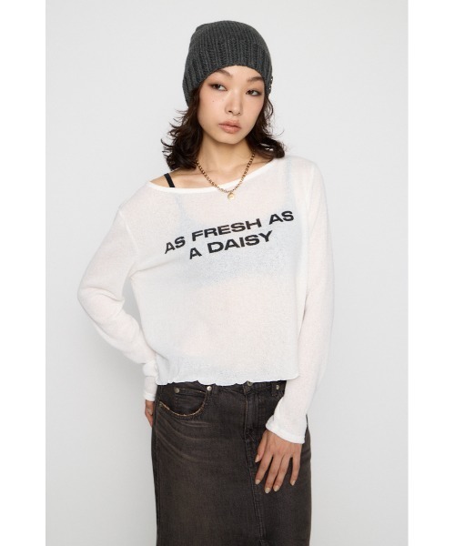 LAGUA GEM(ラグアジェム)の「LOOSEY PRINT トップス(Tシャツ/カットソー・レディース・グレー/ホワイト/ブラック・FREE)」の17枚目の写真