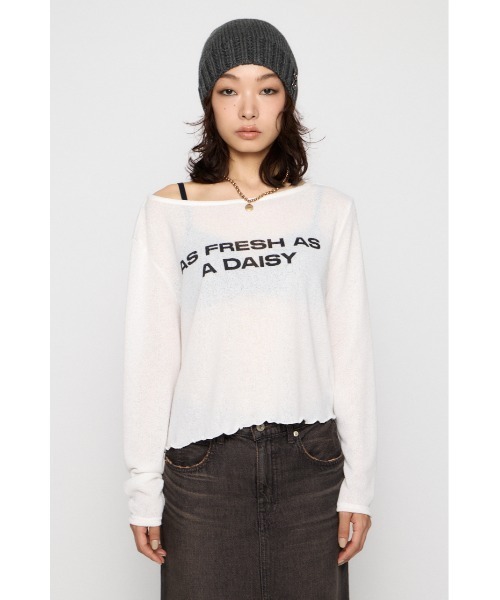 LAGUA GEM(ラグアジェム)の「LOOSEY PRINT トップス(Tシャツ/カットソー・レディース・グレー/ホワイト/ブラック・FREE)」の20枚目の写真