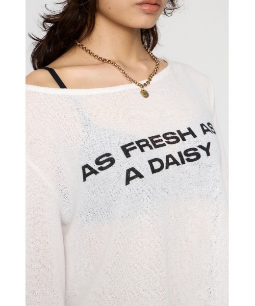 LAGUA GEM(ラグアジェム)の「LOOSEY PRINT トップス(Tシャツ/カットソー・レディース・グレー/ホワイト/ブラック・FREE)」の6枚目の写真