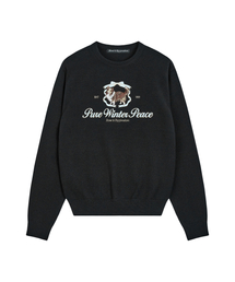 OVERSIZED RiRi LOGO KNIT - BLACK