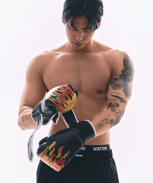 WAYDN（ウェイドゥン）の「[ALI] ザ・グレイテスト プリント ハーフパンツ ブラック（その他パンツ・メンズ・その他・MEDIUM/LARGE/X-LARGE/XX-LARGE）」の4枚目の写真