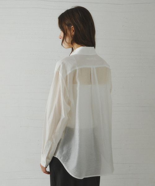 LENINA（レニーナ）の「POLAVI out-pocket lyocell shirt_WHITE（シャツ/ブラウス・レディース・ホワイト・FREE）」の3枚目の写真