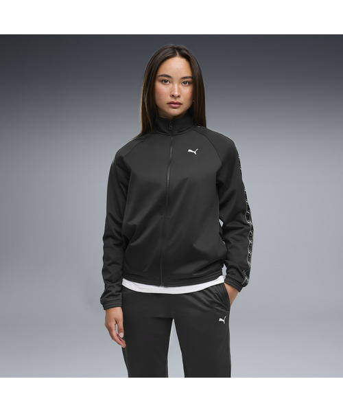 PUMA（プーマ）の「PUMA プーマ ウィメンズ ポリ スタンダード スーツ 上下セット OP（ジャージ・レディース・フューシャピンク/ブラック・SMALL/MEDIUM/LARGE/X-LARGE）」の15枚目の写真