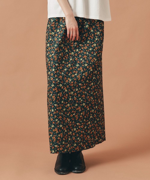 AT THE TRNK(アットザトランク)の「ヴィンテージ 花柄 ジョーゼット スカート AT THE TRNK(スカート・レディース・イエロー/レッド・M/S)」の2枚目の写真